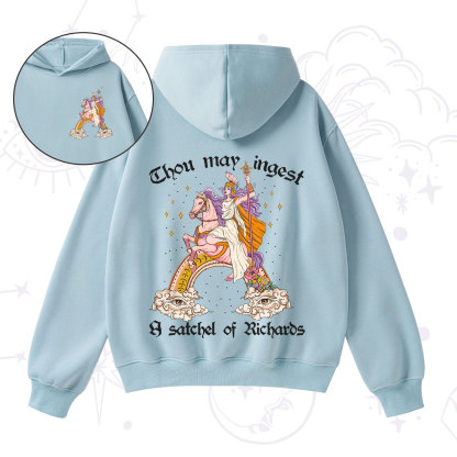 Purplehecate Thou may ingest a satchel of Richards Fleece Hoodie Suit