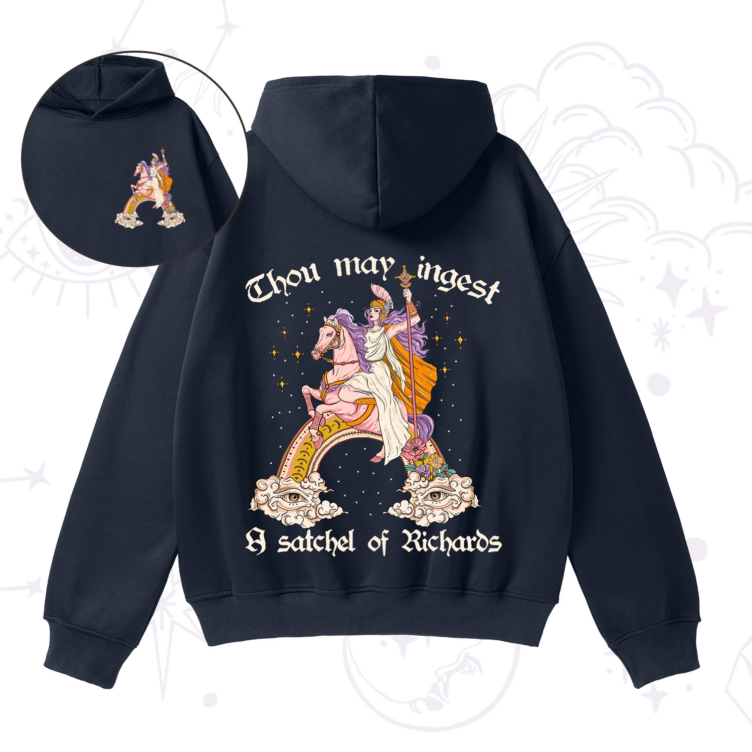 Purplehecate Thou may ingest a satchel of Richards Fleece Hoodie Suit