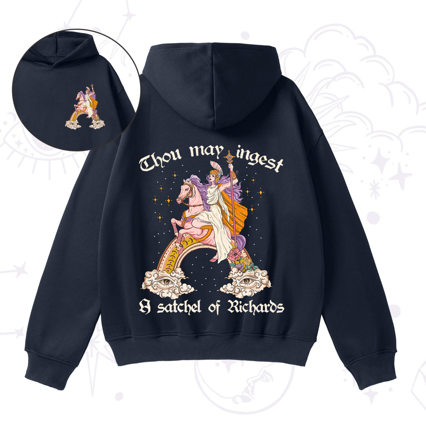 Purplehecate Thou may ingest a satchel of Richards Fleece Hoodie Suit