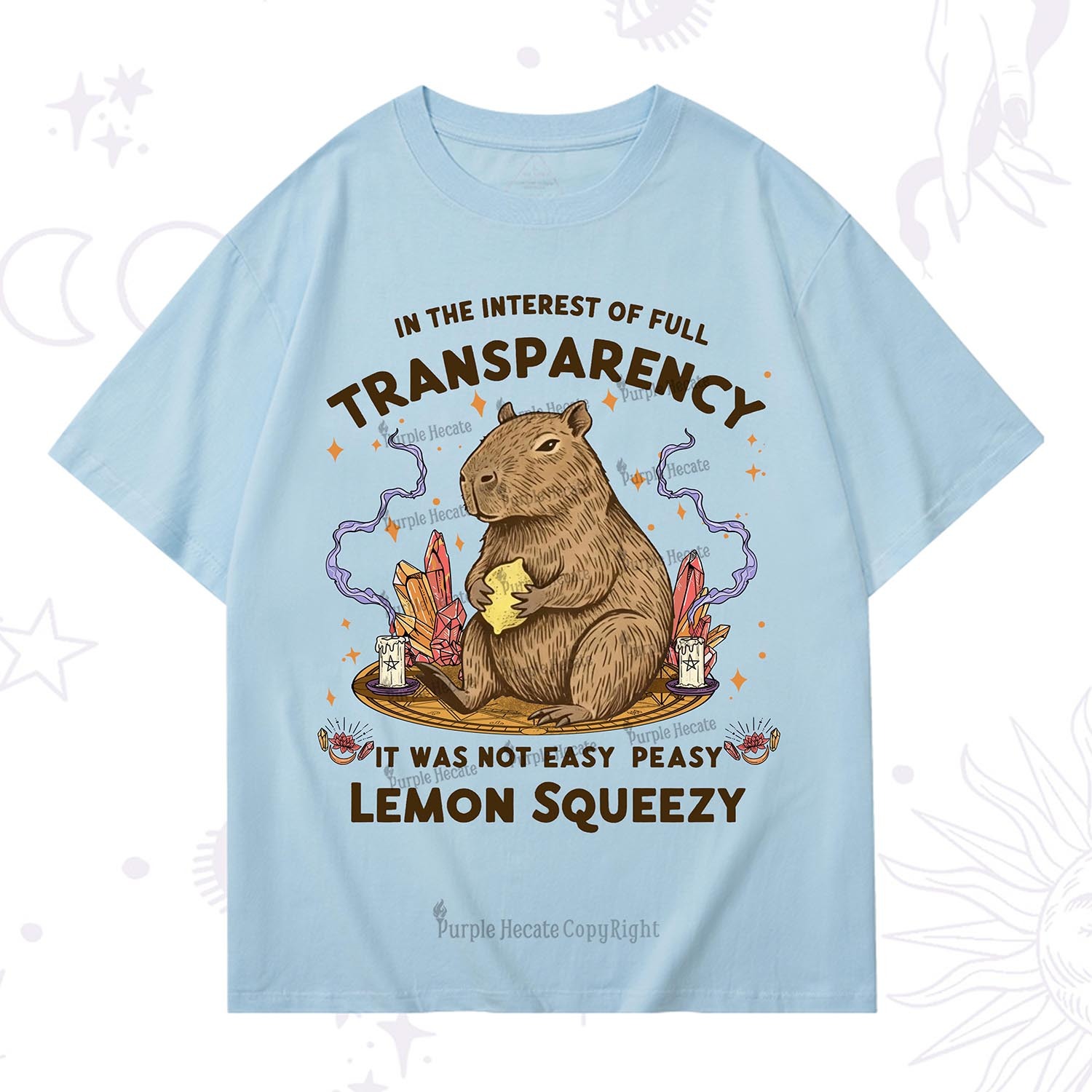 Purplehecate Funny Capybara T-Shirt