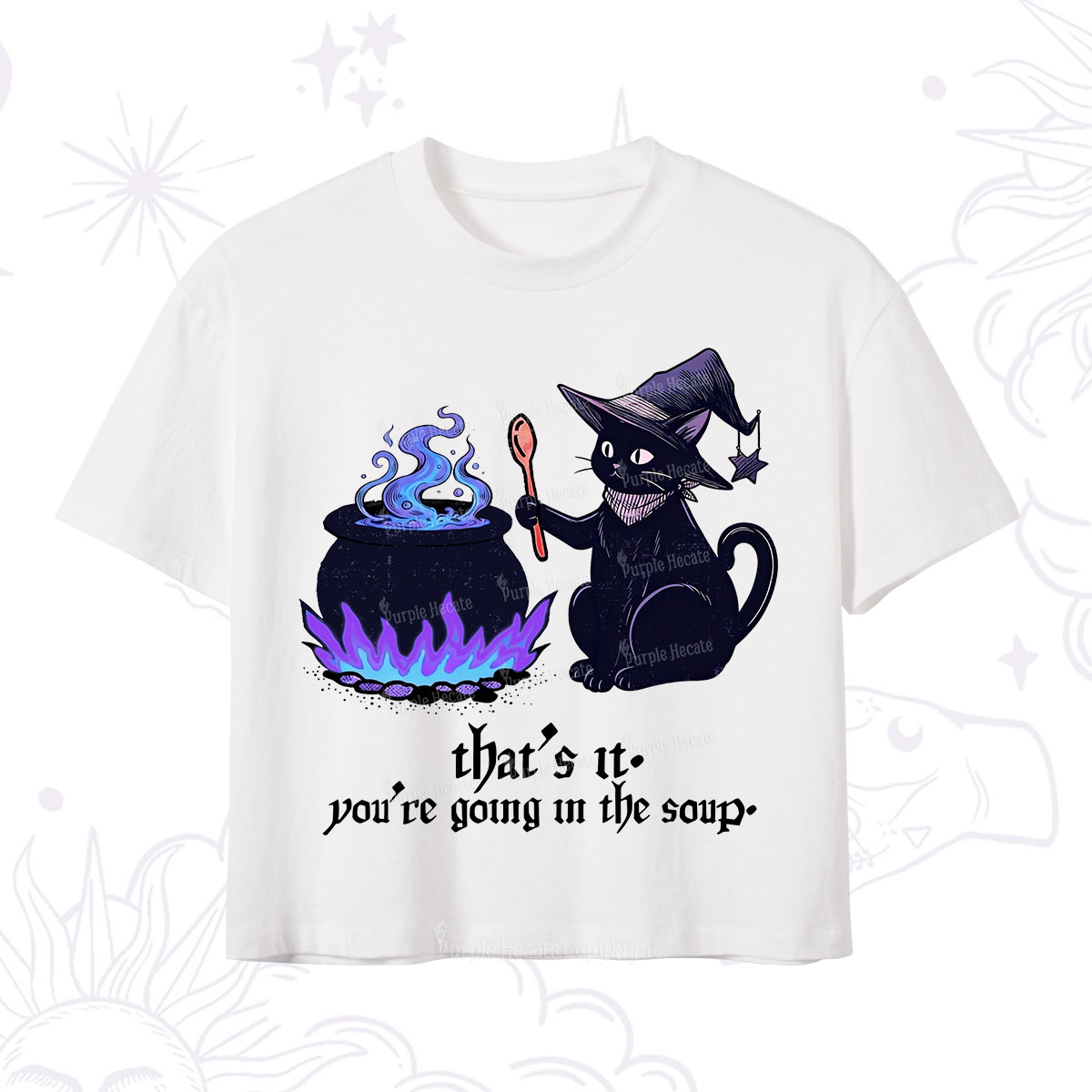 Purplehecate That's It You're Going In The Soup Crop T-Shirt