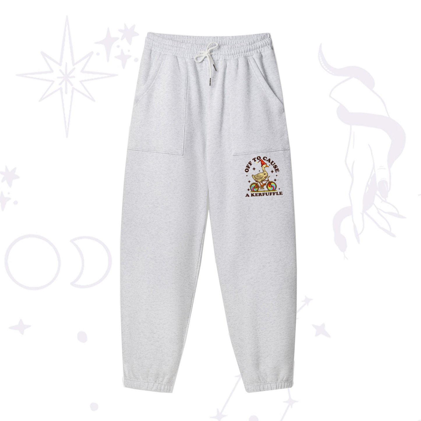 Purplehecate Off to Cause a Kerfuffle Goose Fleece Sweatpants