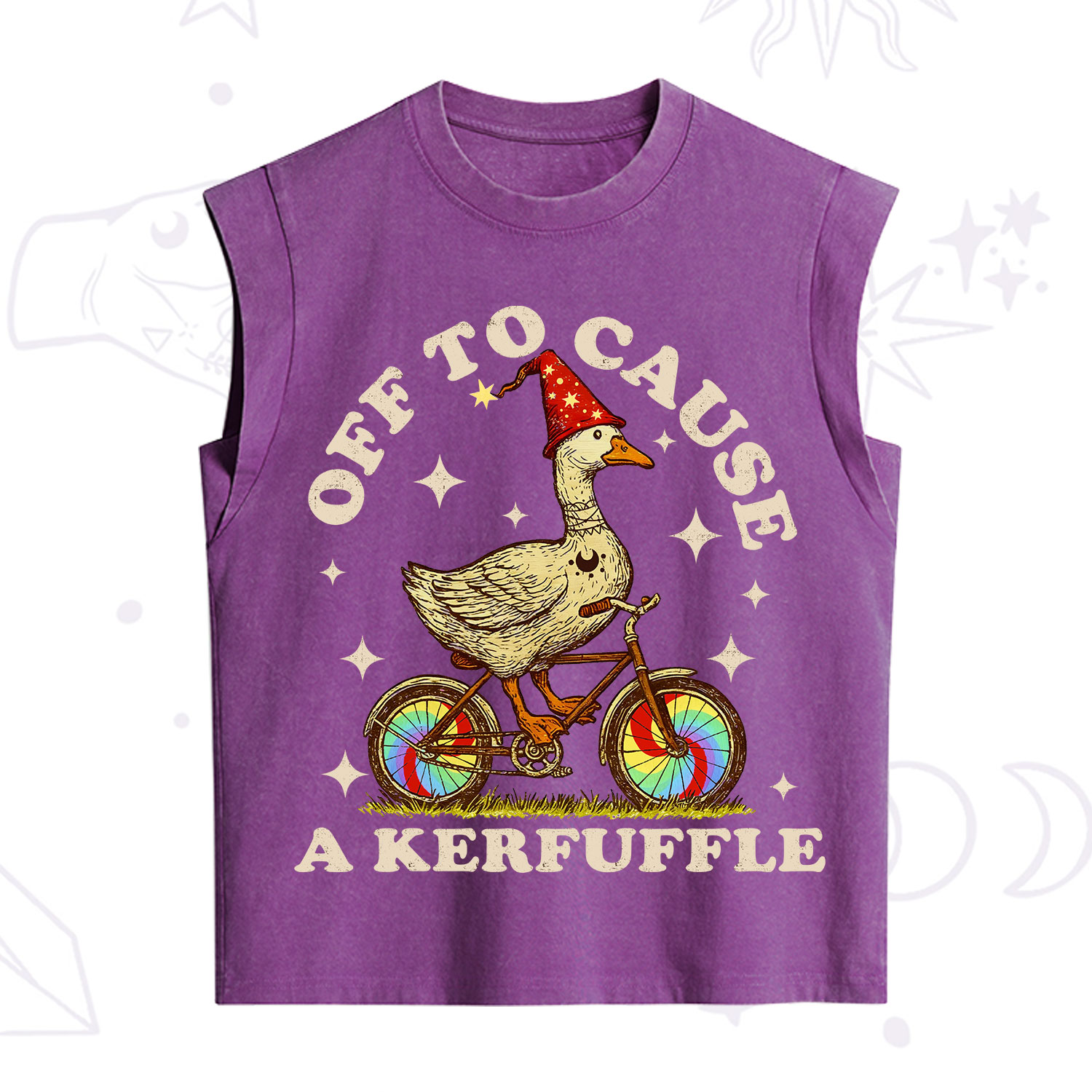 Purplehecate Off to Cause a Kerfuffle Goose Vintage Washed Tank