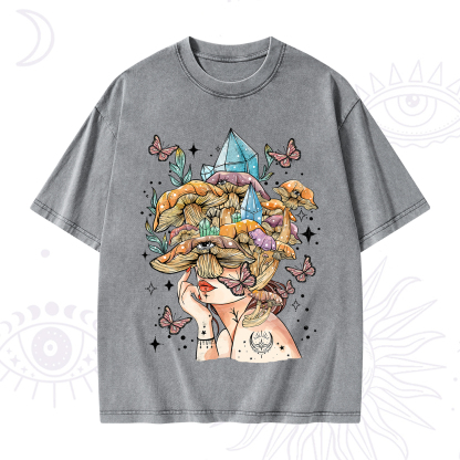 Purplehecate Crystal Goddess Washed T-Shirt