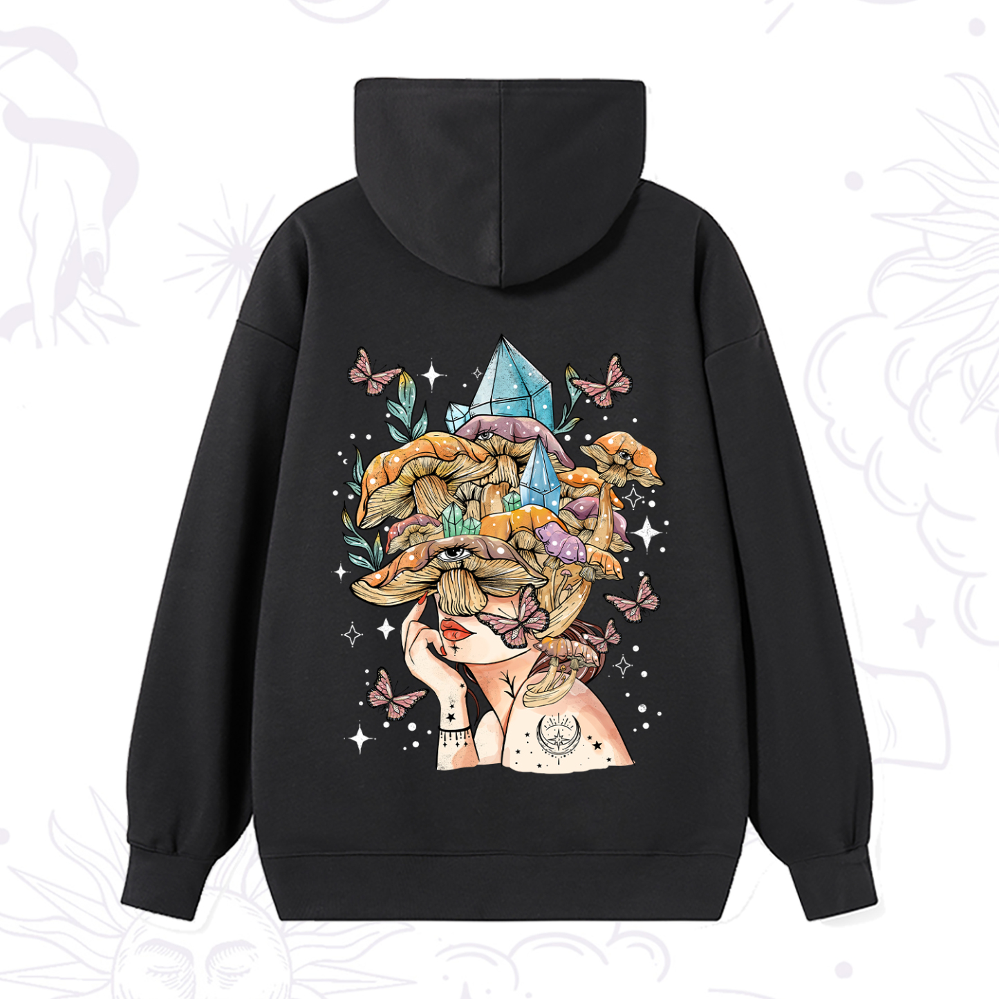 Magic Purplehecate Crystal Goddess Hoodie
