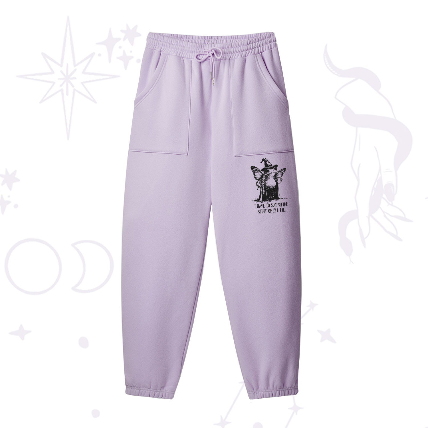 Purplehecate I Have to Say Weird Stuff Or I'll Die Fleece Sweatpants
