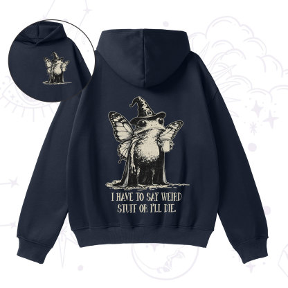 Purplehecate I Have to Say Weird Stuff Or I'll Die Fleece Hoodie Suit