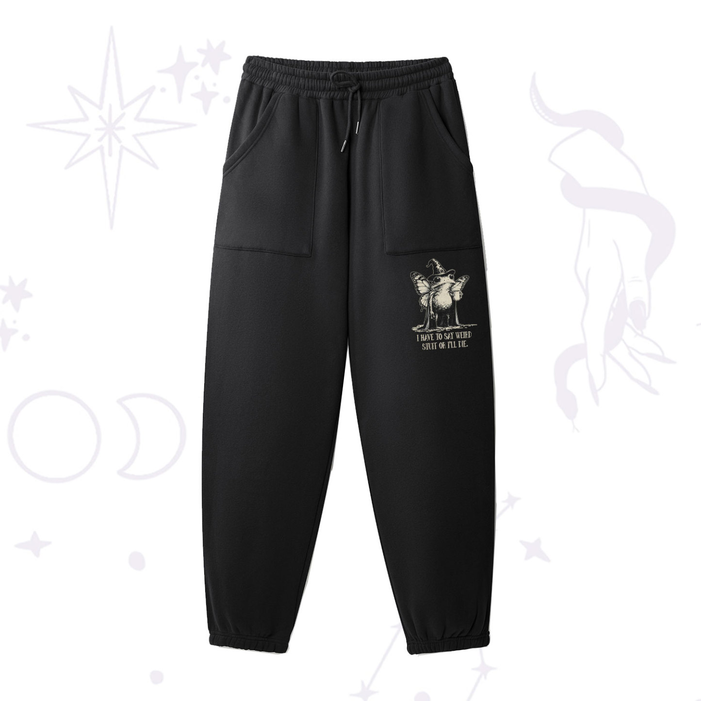 Purplehecate I Have to Say Weird Stuff Or I'll Die Fleece Sweatpants