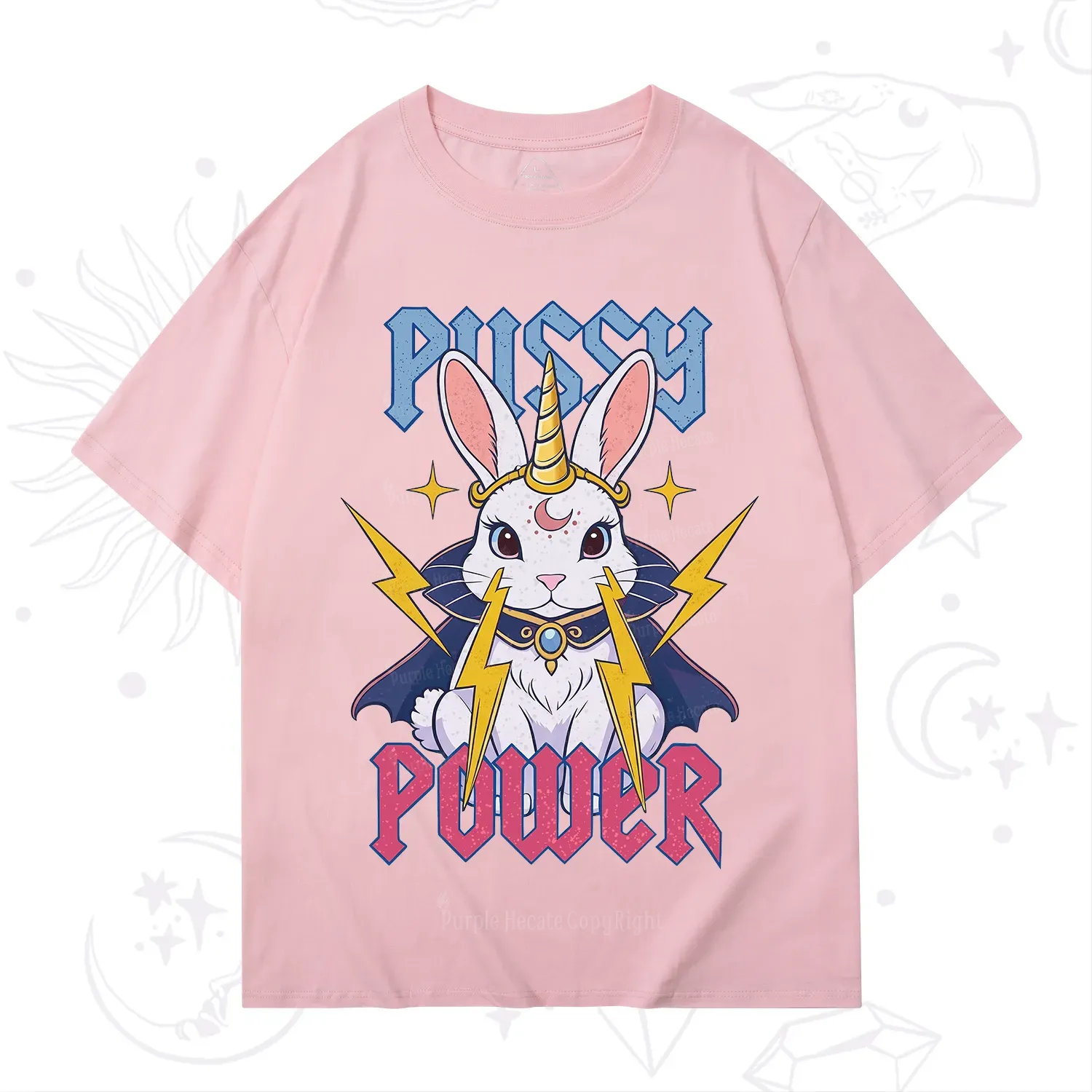 Purplehecate Pussy Power Magic Bunny T-Shirt