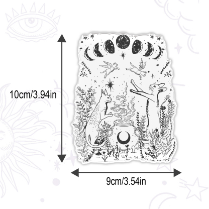 Purplehecate Celestial Cat Magnet