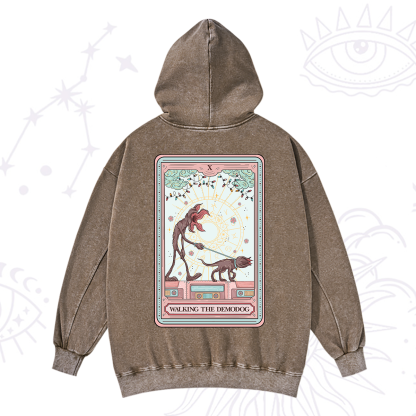 Purplehecate The Walker of Shadows Tarot Washed Hoodie