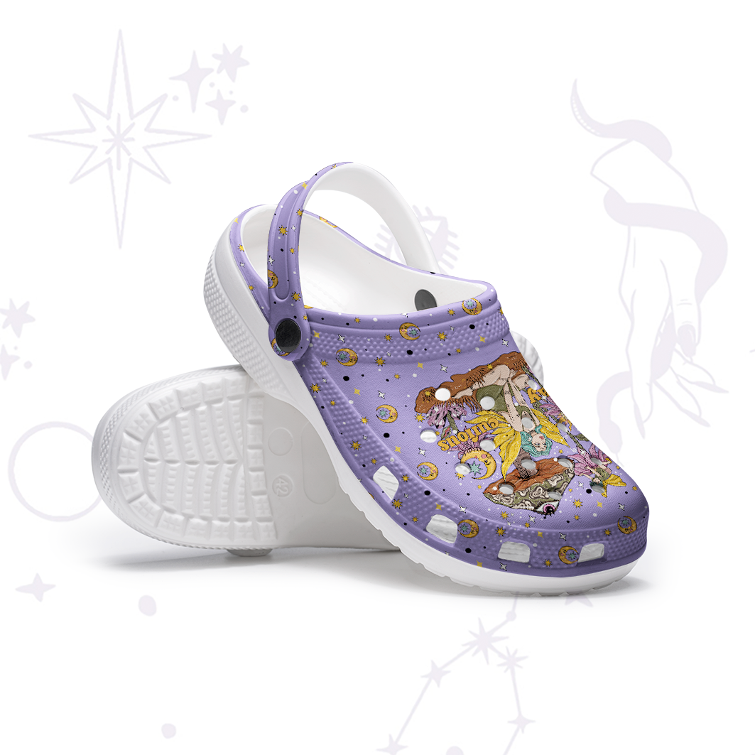 Purplehecate Stay Curious Rubber Clogs