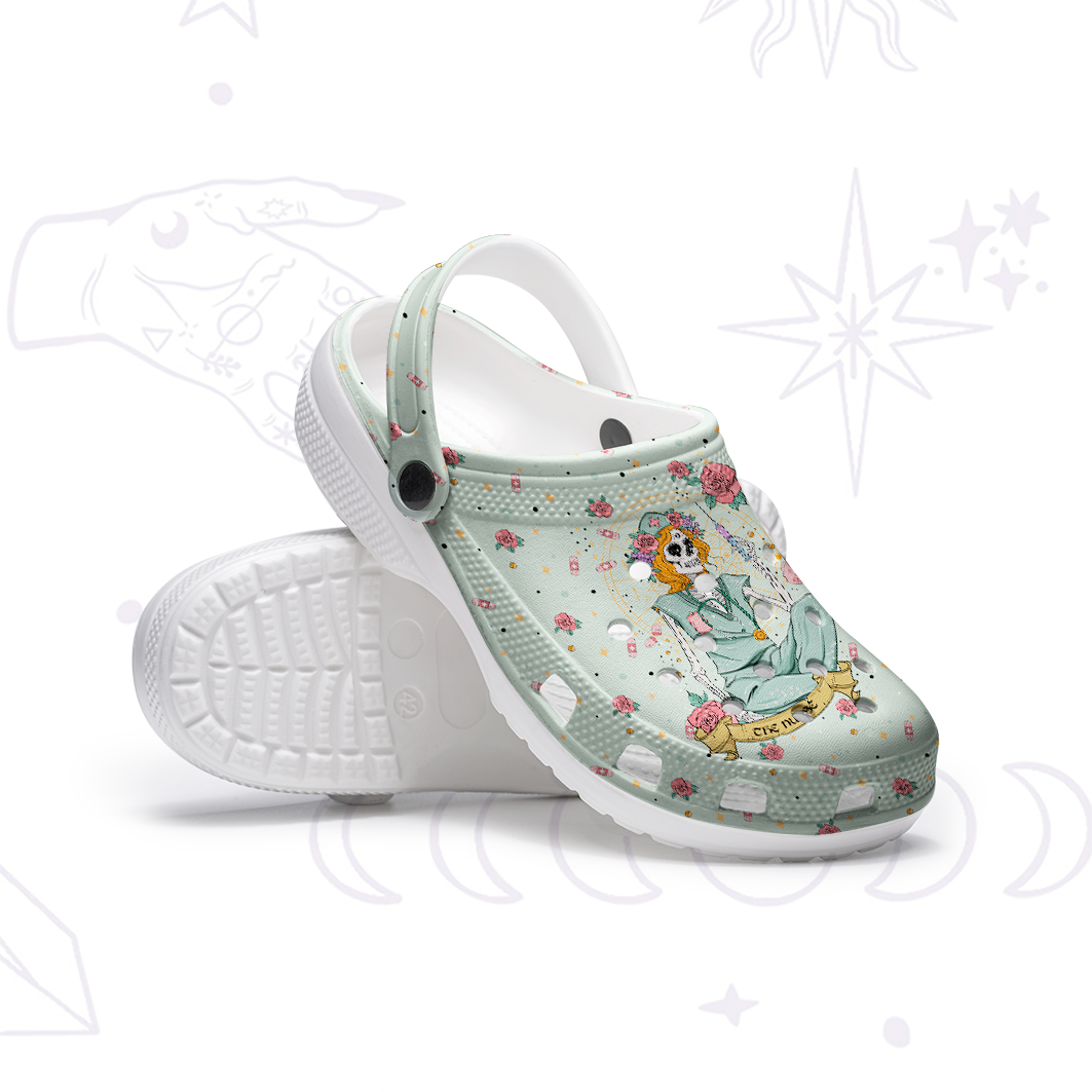 Purplehecate The Nurse Tarot Rubber Clogs