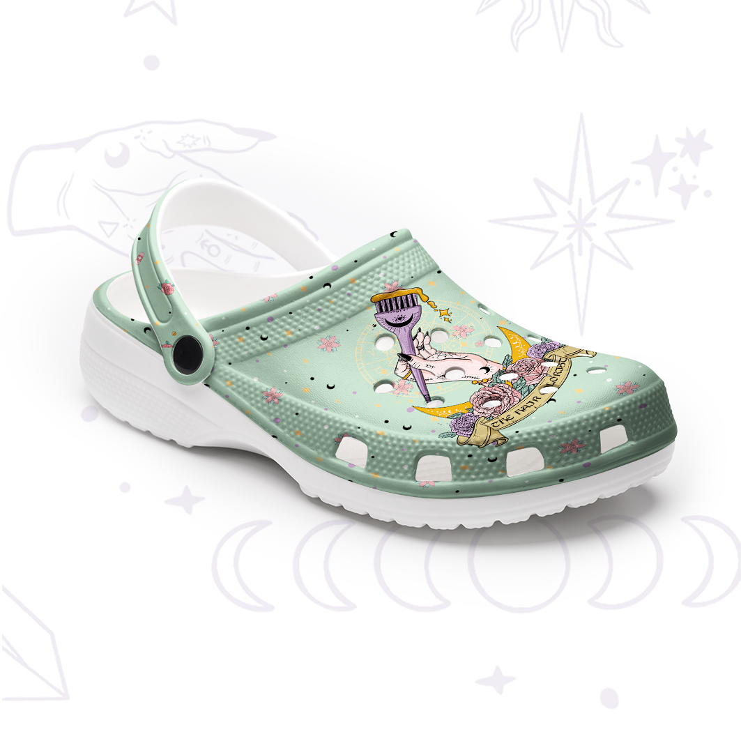Purplehecate The Hair Colorist Tarot Rubber Clogs