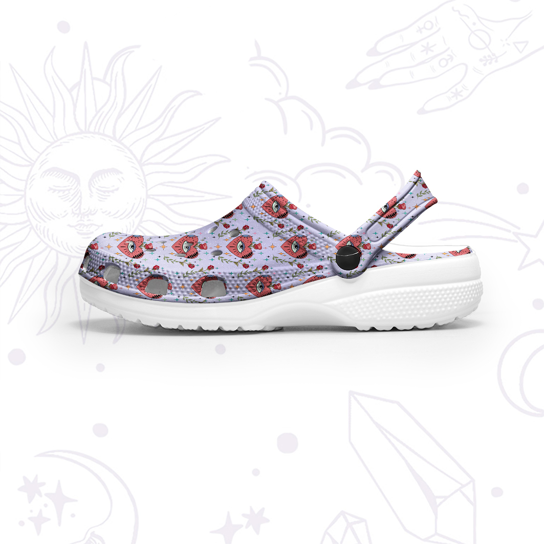 Purplehecate Mystic Eye Rubber Clogs
