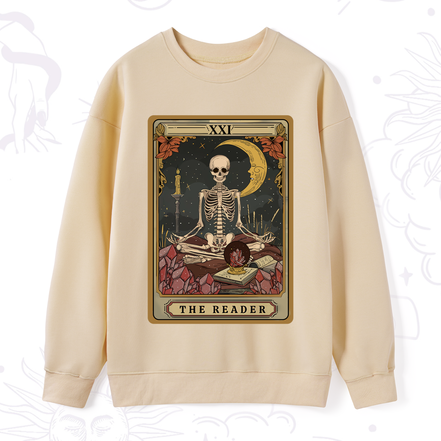Purplehecate The Reader Tarot Sweatshirt