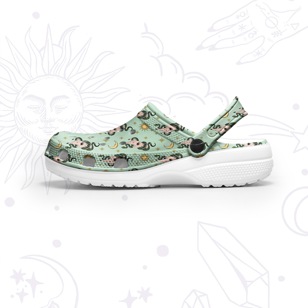 Purplehecate Reach For The Moon Rubber Clogs