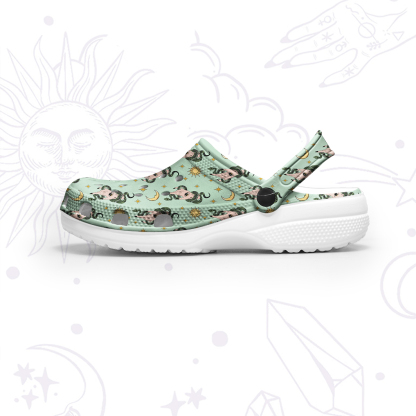 Purplehecate Reach For The Moon Rubber Clogs