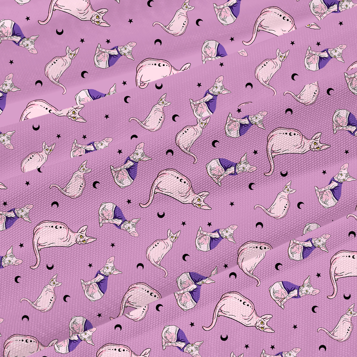 Purplehecate Celestial Sphinx Beachwear Cover-Up Dress