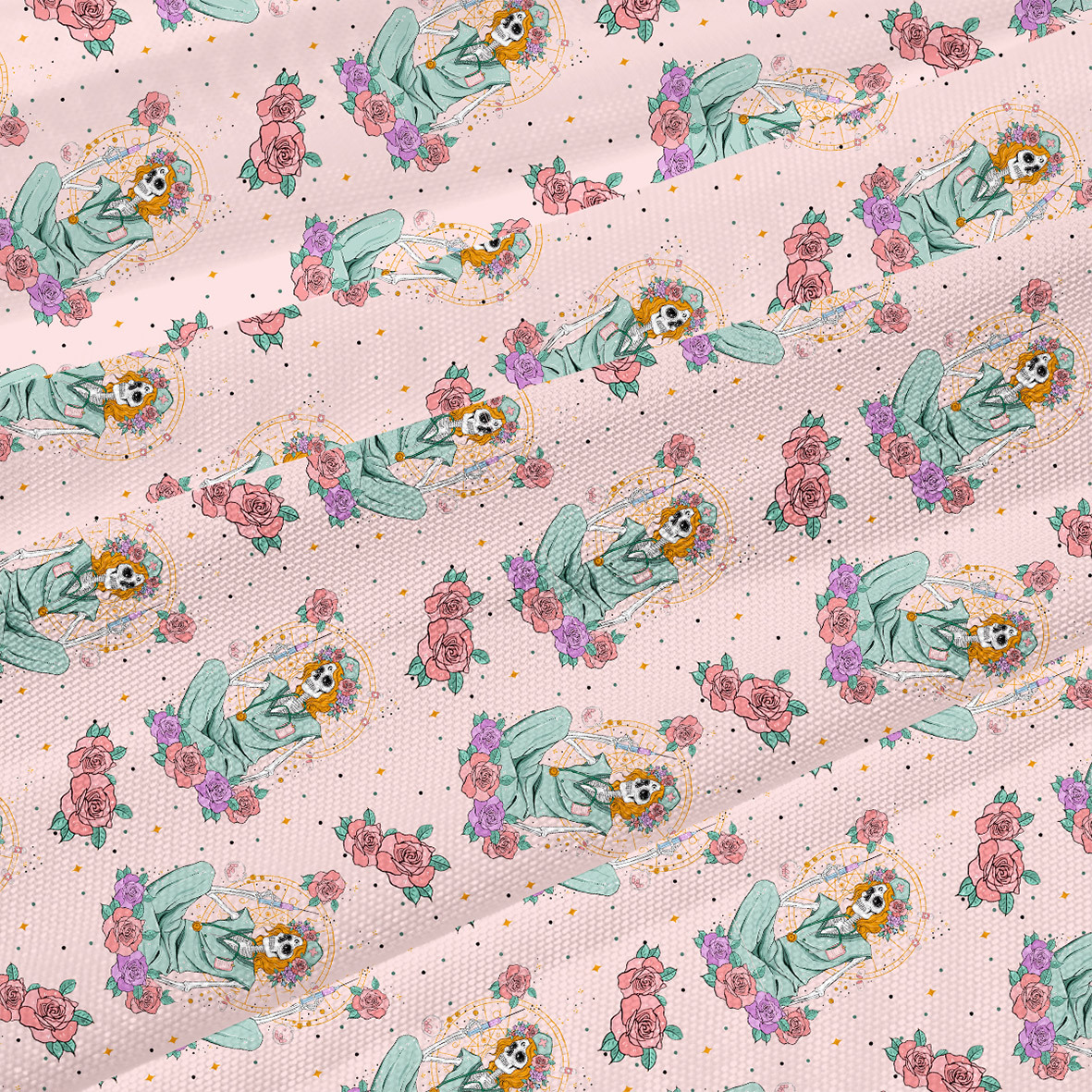 Purplehecate The Skeleton Nurse Beachwear Cover-Up Dress