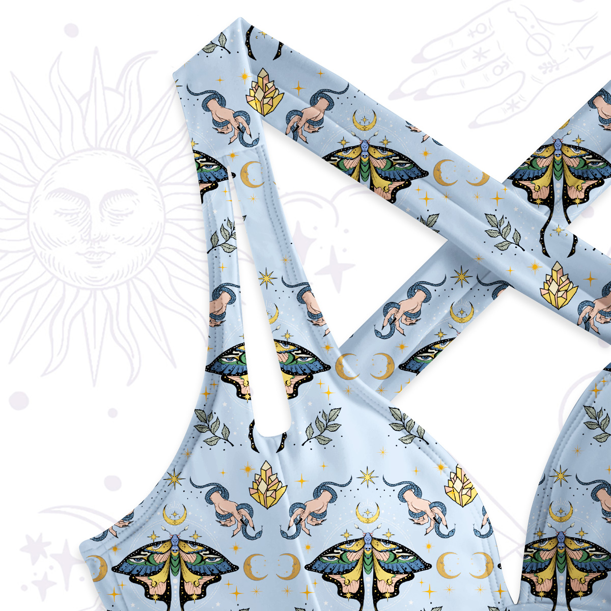 Purplehecate Mystical Moth Swimsuit