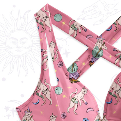 Purplehecate Cat Coven Swimsuit