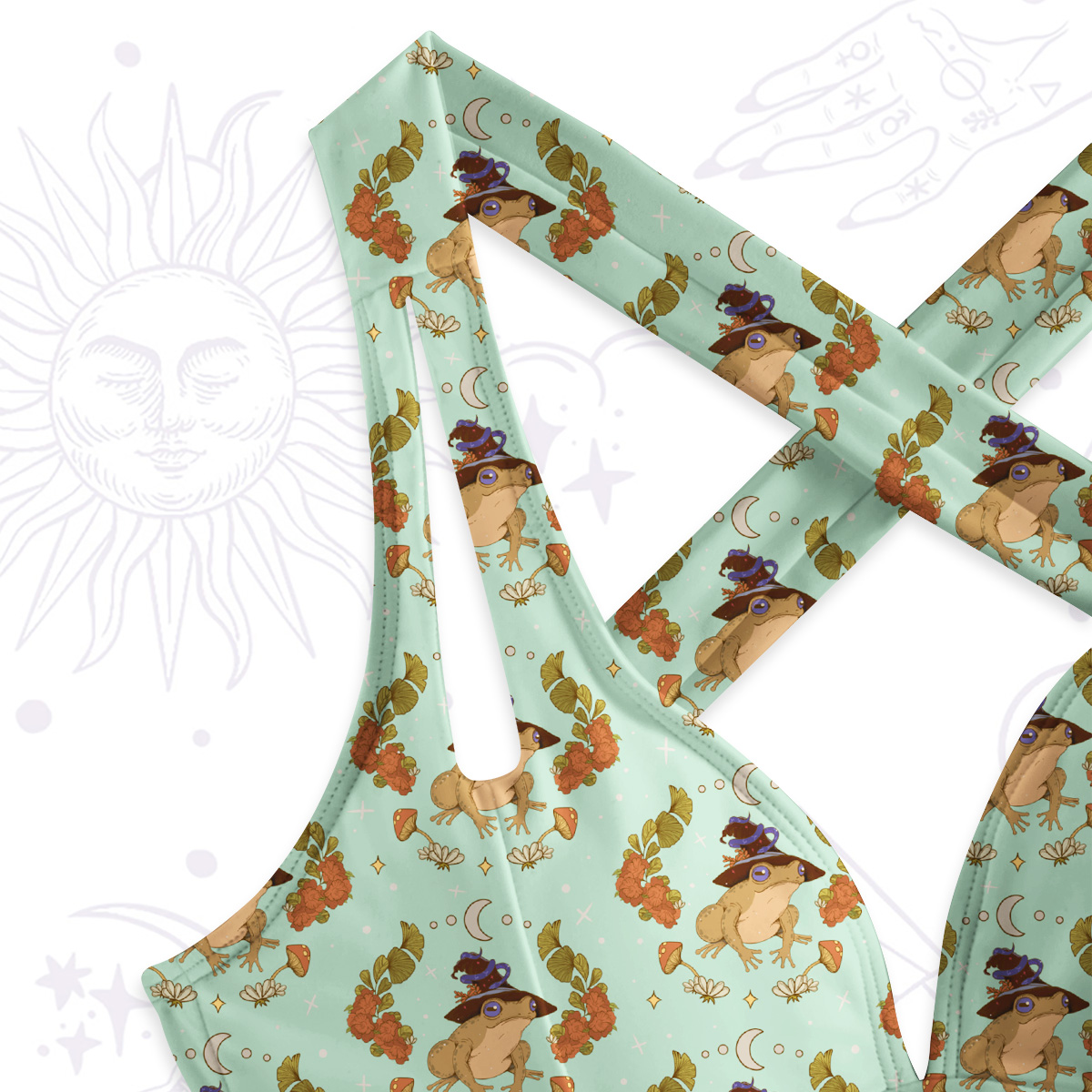 Purplehecate The Frog One-Piece Swimsuit