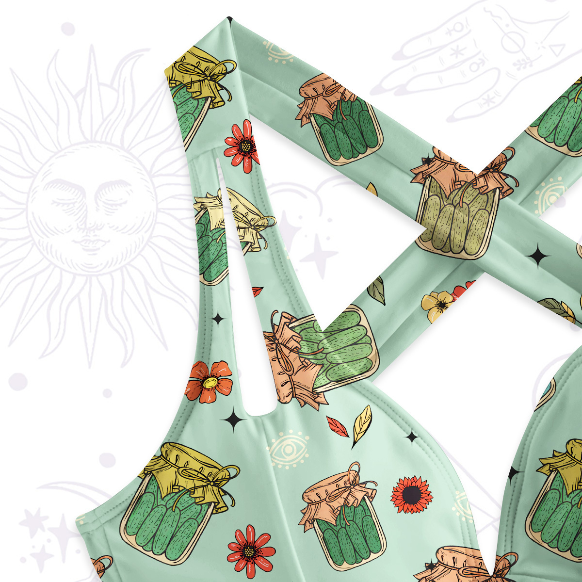 [Copy]Purplehecate Magical Cat Skeleton Mom One-Piece Swimsuit