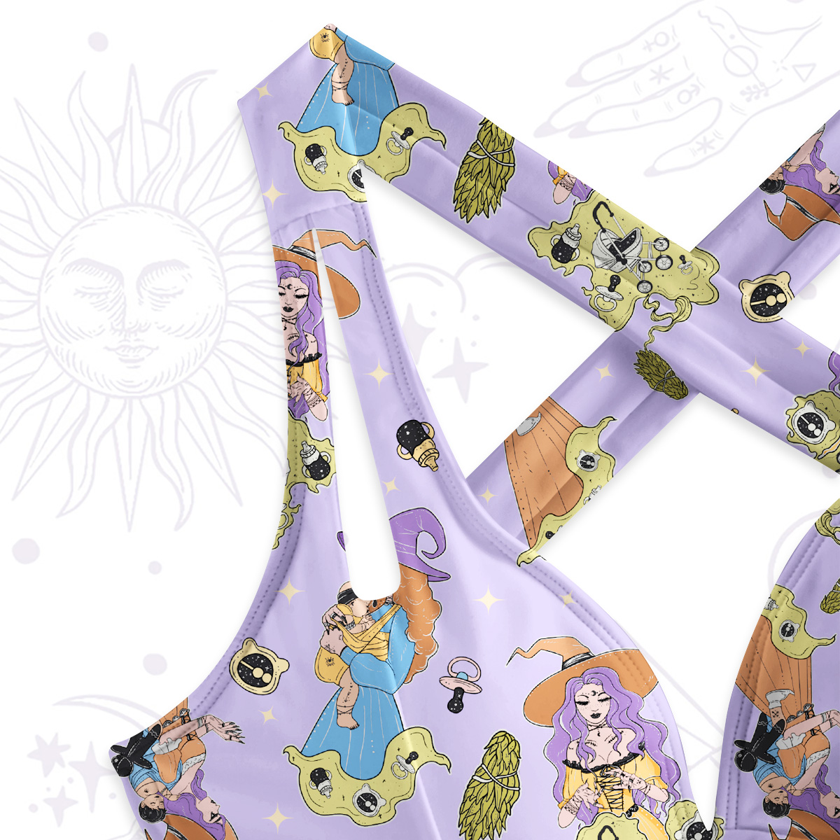 Purplehecate Mom Group Shenanigans One-Piece Swimsuit