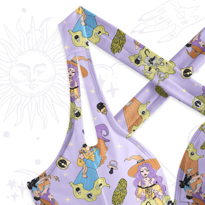 Purplehecate Mom Group Shenanigans One-Piece Swimsuit