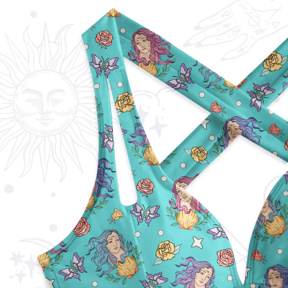 Purplehecate Virgo Spirit Zodiac One-Piece Swimsuit