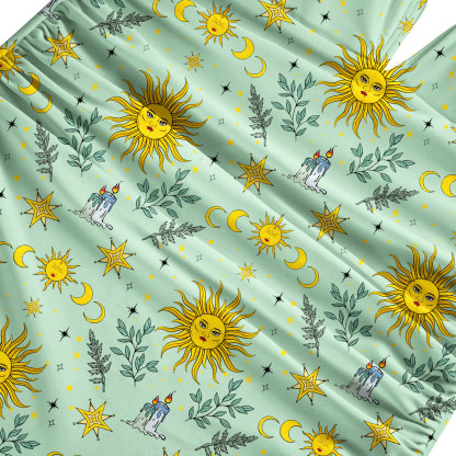 Purplehecate Magic Sun One-Piece Swimsuit