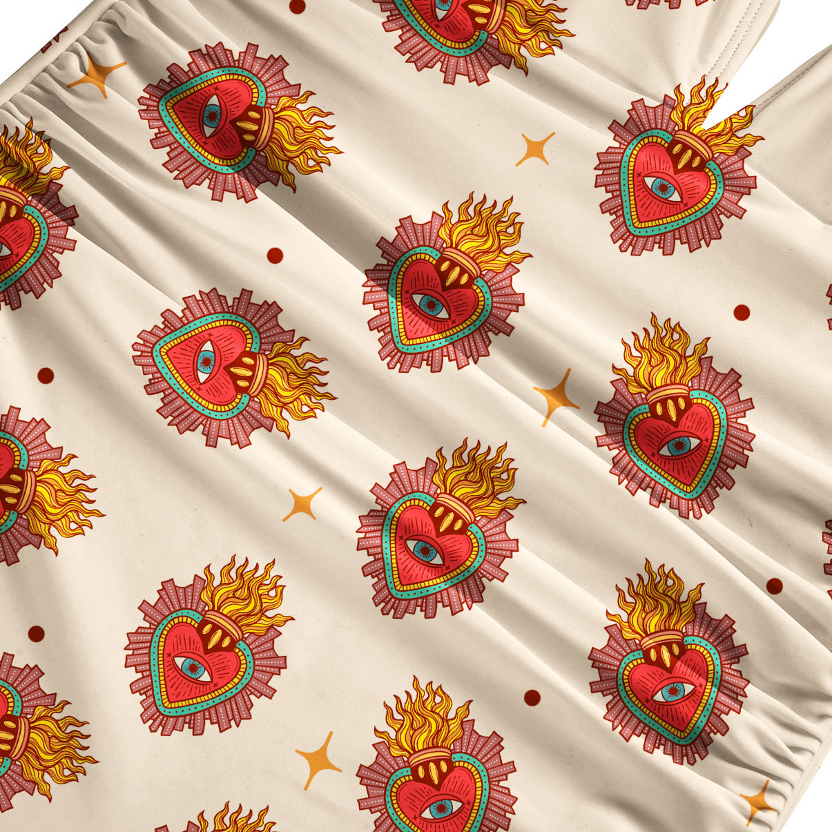 Purplehecate Sacred Heart One-Piece Swimsuit