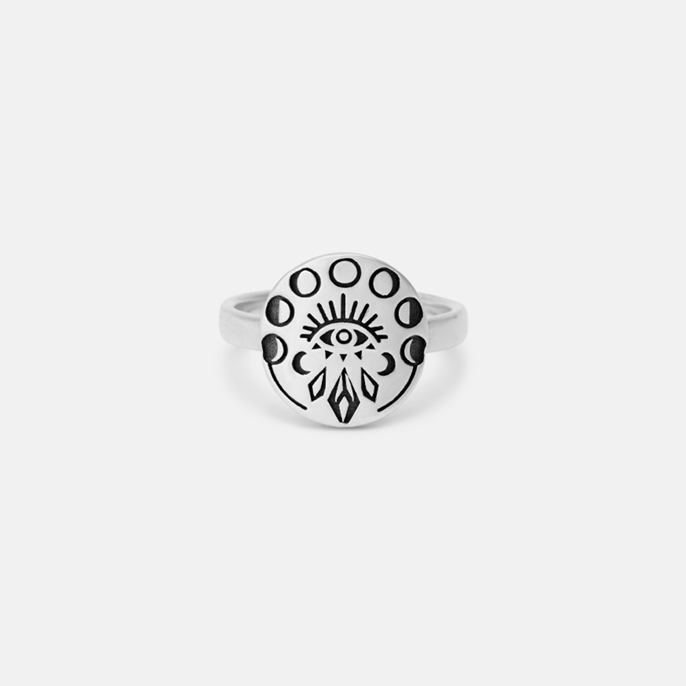 Purplehecate Celestial Eye Sterling Silver Ring