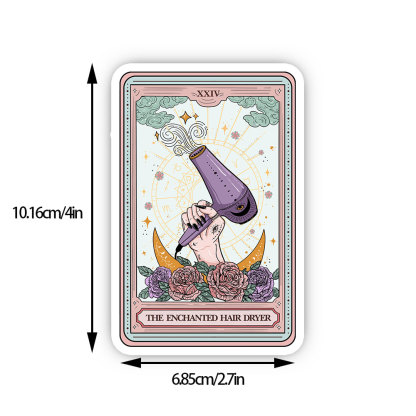 Purplehecate The Enchanted Hair Dryer Tarot Sticker