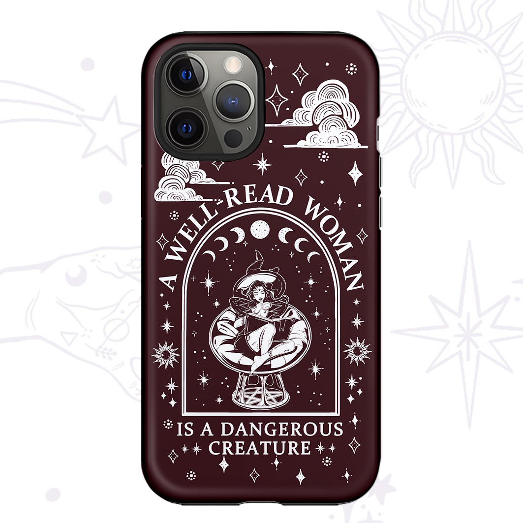 Purplehecate A Well Read Woman Bookish Phone Case