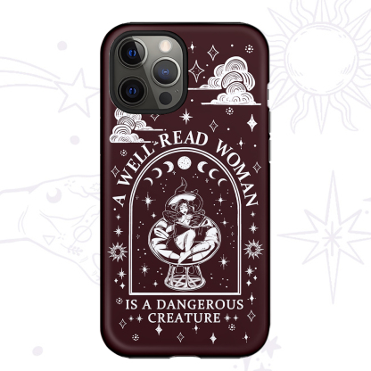 Purplehecate A Well Read Woman Bookish Phone Case
