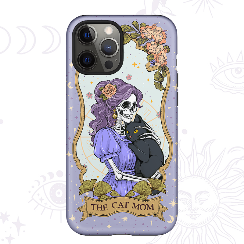 Purplehecate The Mystic Witch Cat Mom Ancient Mirror Phone Case
