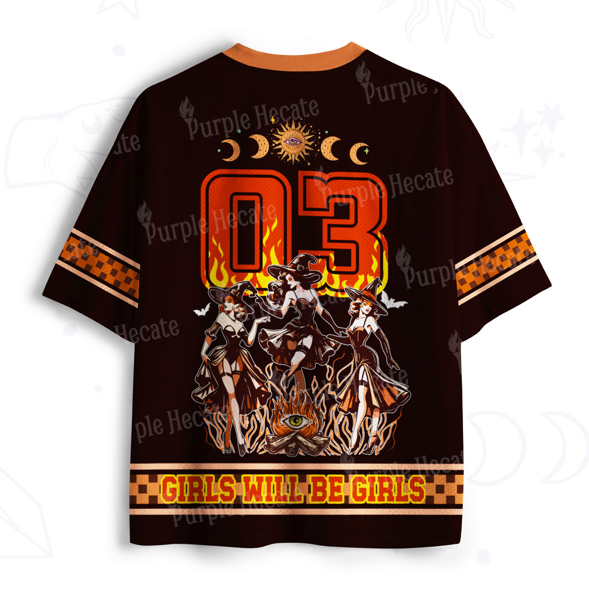 Purplehecate Girls Will Be Girls Halloween Mesh Jersey