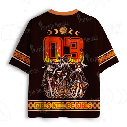 Purplehecate Girls Will Be Girls Halloween Mesh Jersey