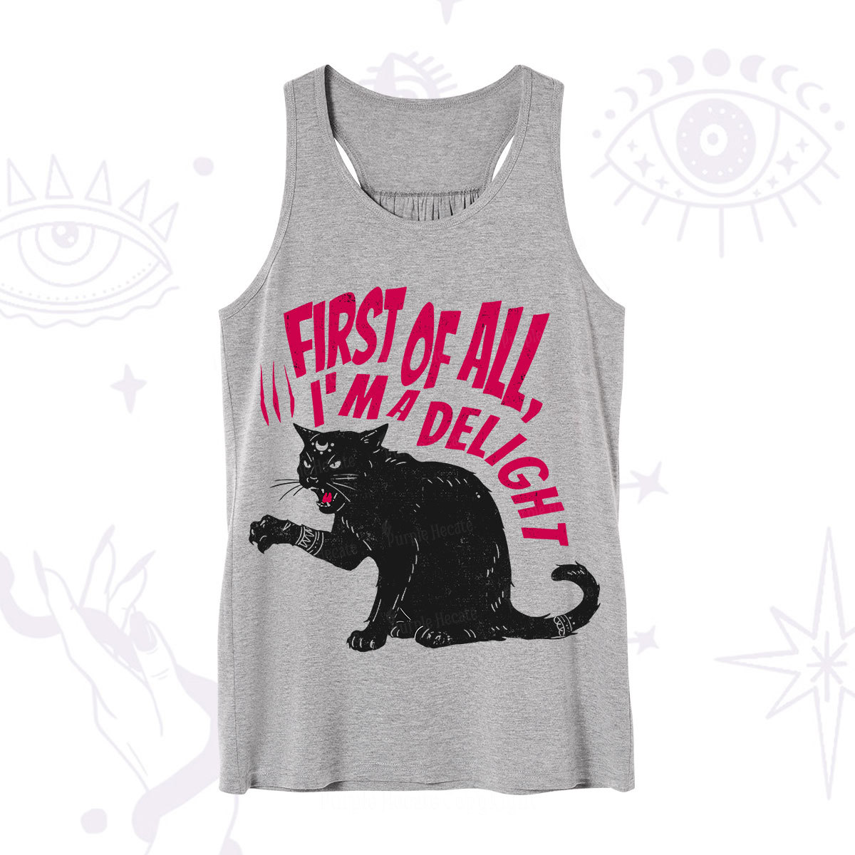Purplehecate First Of All I'm A Delight Cat Tank