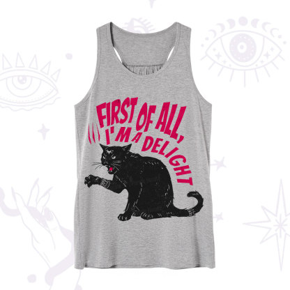Purplehecate First Of All I'm A Delight Cat Tank