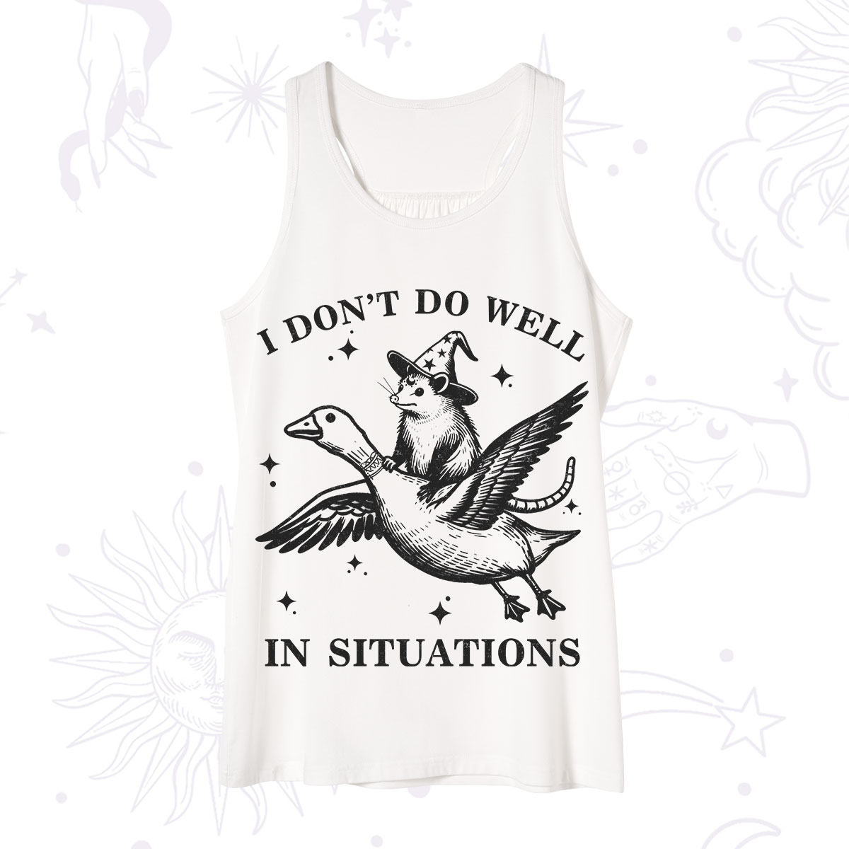 Purplehecate I Don't Do Well In Situations Tank