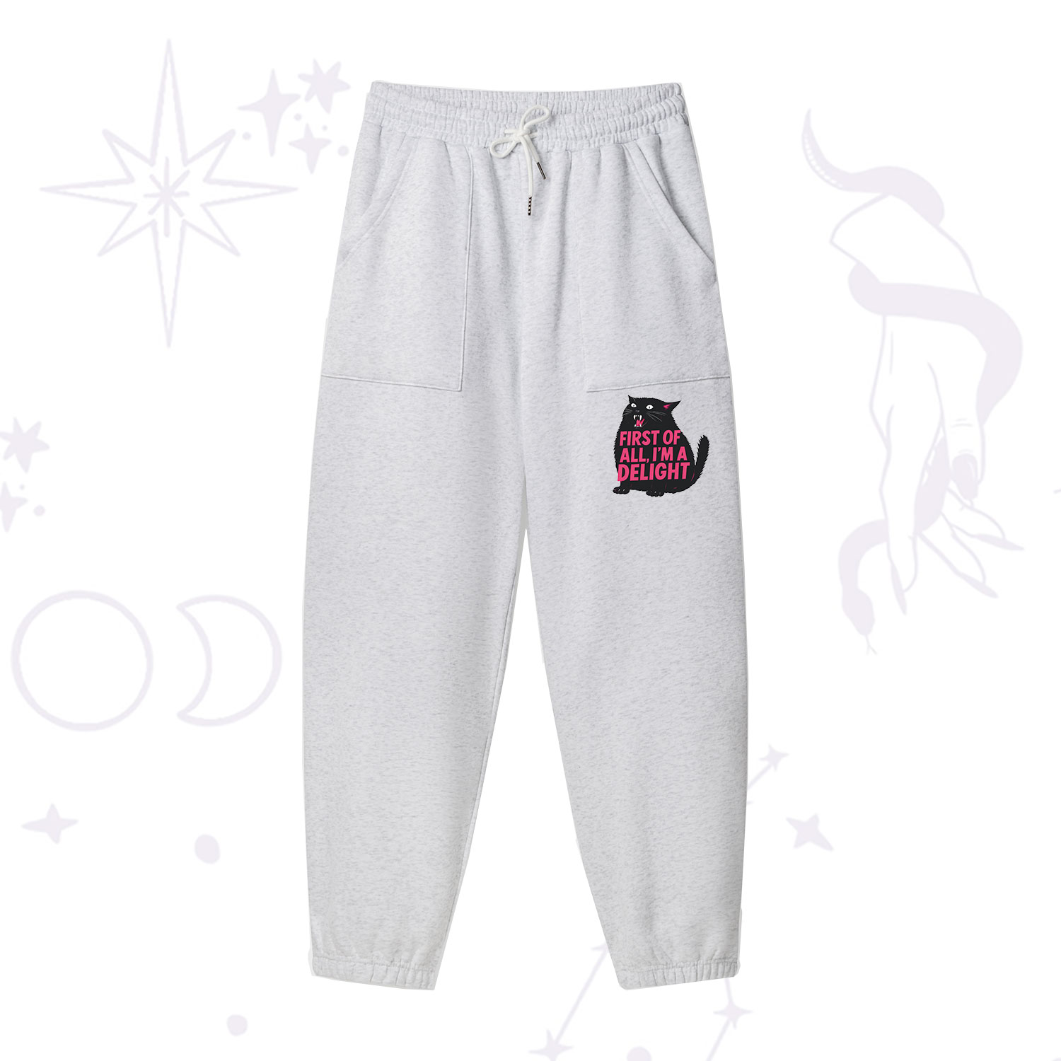 [Copy]Purplehecate Zero Fucks Given Fleece Sweatpants