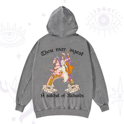 Purplehecate Thou may ingest a satchel of Richards Washed Hoodie