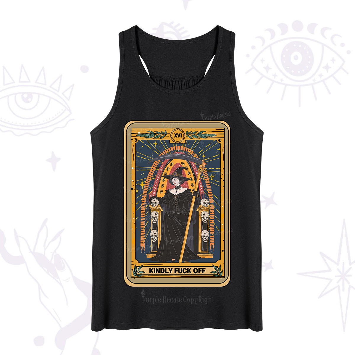 Purplehecate The Kindly Fuck Off Tarot Tank