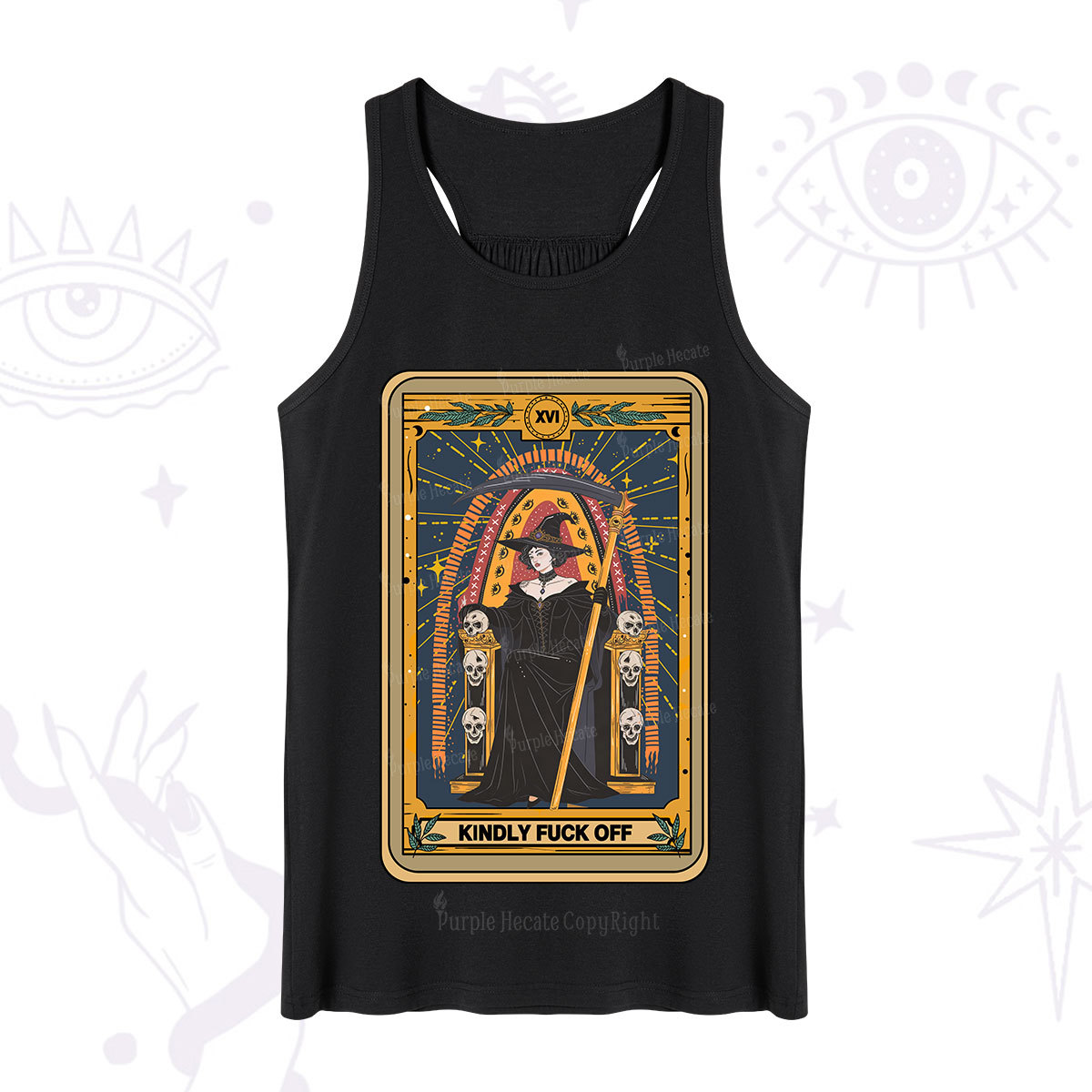 Purplehecate The Kindly Fuck Off Tarot Tank