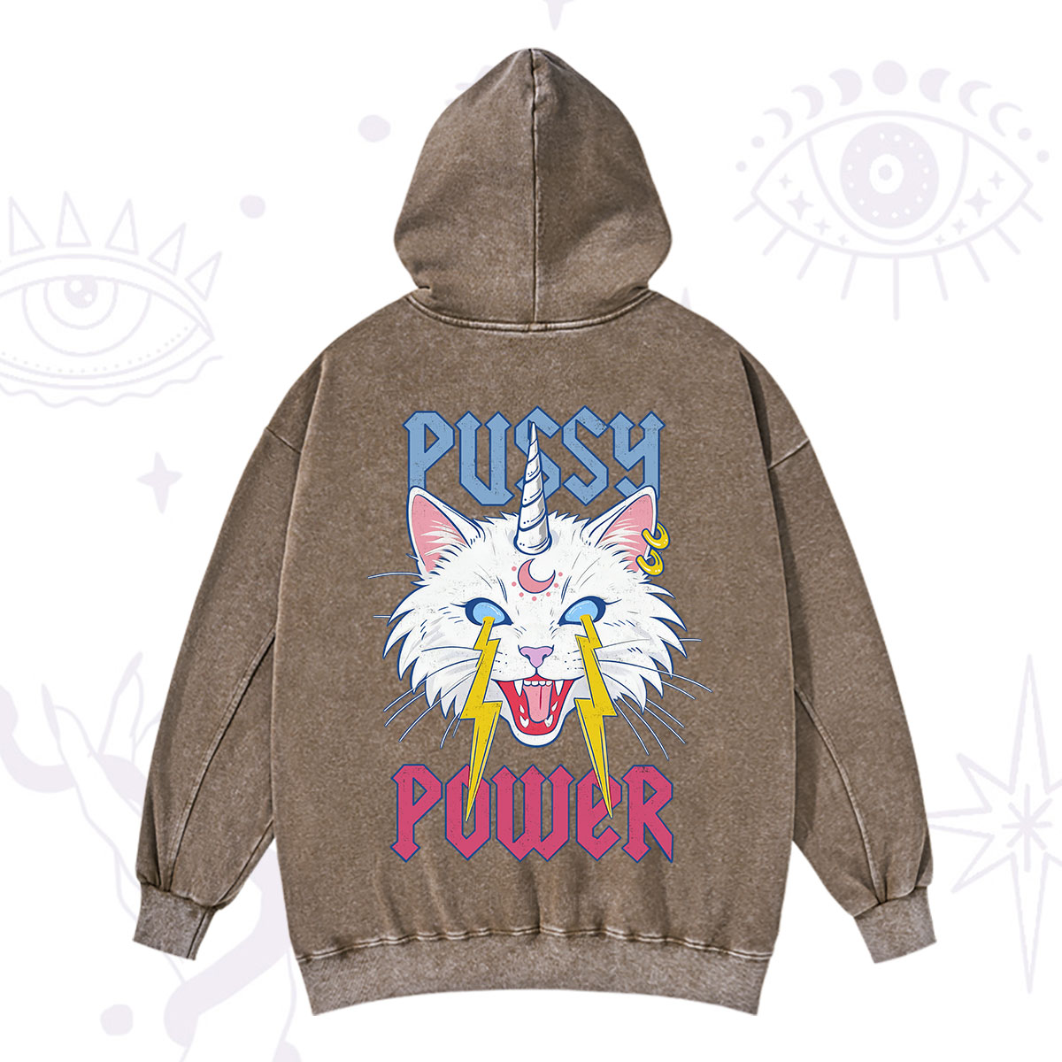 Purplehecate Pussy Power Washed Hoodie