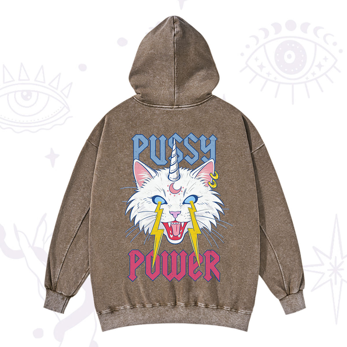 Purplehecate Pussy Power Washed Hoodie
