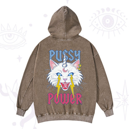 Purplehecate Pussy Power Washed Hoodie